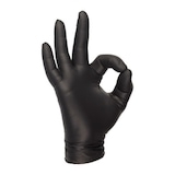 thumbnail of Guantes de Nitrilo Negro Sin Polvo Talla M - 100 UDS