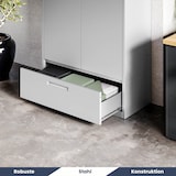 thumbnail of Metallschrank mit Einzel-Schublade RUEL 195x90x40cm Grau Büroschrank Aktenschrank Stahlschrank Fachbodenschrank Werkstattschrank