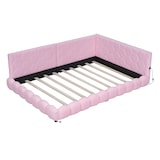 thumbnail of Merax 140*200cm Schlafsofa, 16 Farben Umgebungslicht, USB-Anschluss, Bequemes Material, Rosa