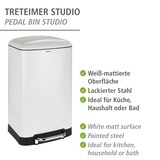 thumbnail of WENKO Treteimer Studio Easy-Close Weiß 30 L