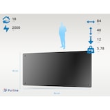 thumbnail of PURLINE Radiateur avec panneau en verre 2000 W et contrôle WiFi via l'application PANEL GLASS 2000