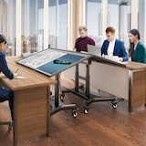 thumbnail of ONKRON Soporte TV con Ruedas y Altura Ajustable, Inclinación 90°, para TVs de 50-83", hasta 70 kg, VESA hasta 800x500, TS1380-B Negro