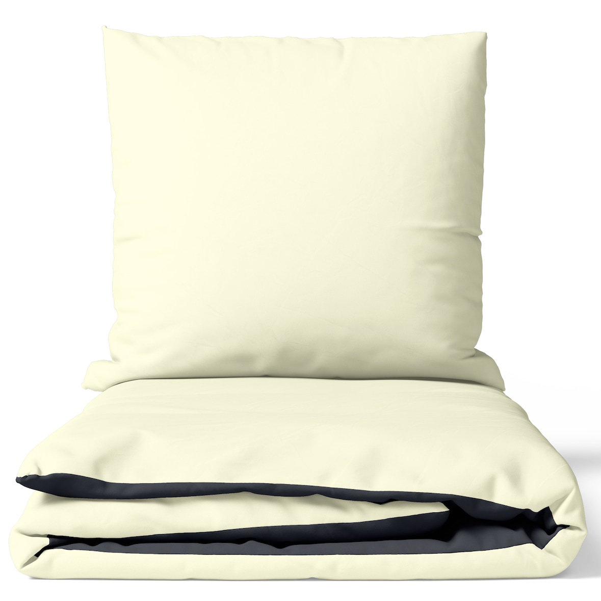 Baumwolle Bettwäsche Biber 155x220 cm Feinbiber Beige Anthrazit Wendeseite Uni Set