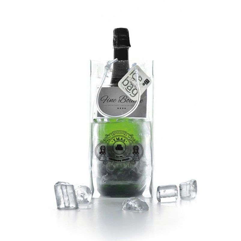 Ice.bag® BUSINESS Rafraîchisseur transparent pour 1 bouteille par 60