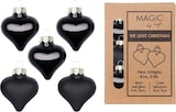 thumbnail of 8 Glasherzen 4cm Christbaumschmuck Weihnachtskugeln Weihnachtsbaumschmuck