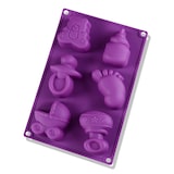 thumbnail of Silikonform Baby - lila 29x17x3cm - Silikon Form Backen, Seife & mehr - Backform