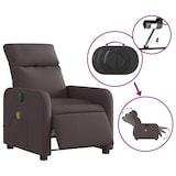 thumbnail of vidaXL Massagesessel Elektrisch Dunkelbraun Stoff