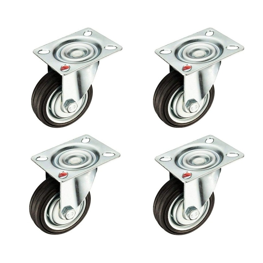 Ruedas giratorias rueda loca 3" 76mm juego de 4 muebles plataformas mesas