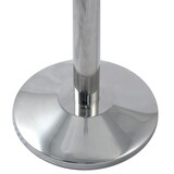 thumbnail of Danieli Store | Postes separadores de acero con cinta extensible hasta 3 mt | Columna con cinta separadora negra y avisos horizontal A4