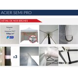 thumbnail of Tente pliante 3x4,5m - acier 31mm/polyester 320g - blanc - FRANCE-BARNUMS