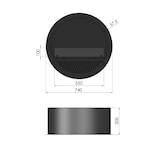 thumbnail of Lareira embutida a bioetanol Incyclone Inside - Biolareira de parede com design redondo d.70cm