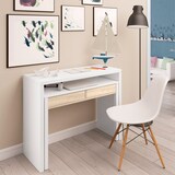 thumbnail of Mesa De Escritorio Extensible 88x99x36 Cm Roble Canadian/blanco