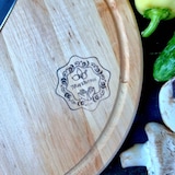 thumbnail of Houten Pizzaplank - ø 27 x 1,5 cm - Ronde Pizzaplank - Borrelplank - Serveerplank Rond - Bruin