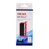 thumbnail of SIGMA Rouleaux encreurs SIR01, plastique, rouge/noir, 5 unités