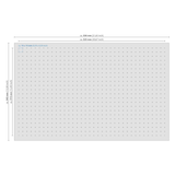 thumbnail of HMF 1456-10 Rasterschaumstoff Würfelschaum, 345 x 550 mm, Double-Size, Koffereinlage, Tabletop, Höhe: 10 mm