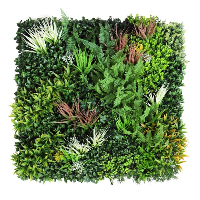 Jardim vertical artificial Tropical | Naturing Monde - 1x1M - Para interior e exterior  - Material 100% HDPE de alta qualidade