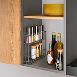 thumbnail of Verschiebbares Gewürzregal IN&OUT LAVA Serie von Metaltex. Ausführung Touch-Therm® Schwarz Farbe