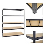 thumbnail of PROREGAL Mega Deal | 3x Schwerlastregal Giant Elephant | HxBxT 180x150x60 cm | Fachlast 200kg | Schwarz | Stecksystem Lagerregal Regalsystem 3 Stk.