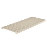 thumbnail of Niederflurbett metallfrei 80x200 Futon metallfreier Lattenrost, Fichte unbehandelt V-60.97-08 mit Matratze