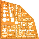 thumbnail of Rumold Ausbildungsschablone Metall, orange,f.Ausbildung aller Metallberufe