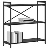 thumbnail of vidaXL Bücherregal Schwarze Eiche 80 x 30 x 83 cm Holzwerkstoff