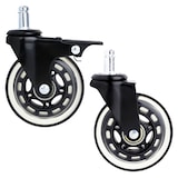 thumbnail of Bürostuhl Rollen 5er Set, HMF 6810, 11 mm, Schwarz