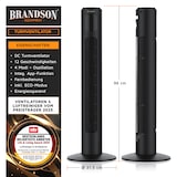 thumbnail of Brandson Turmventilator, 12 Geschwindigkeitenstufen, DC-Motor, ECO Modus, Standventilator Ventilator, Timer + 4 Betriebsmodi + inkl. Fernbedienung