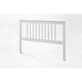 thumbnail of Cabecero para somier de 135 cm , pino macizo, Moblit, serie Alme blanco, medidas: (100x147x2) cm ( altoxanchoxfondo), color blanco lavado.