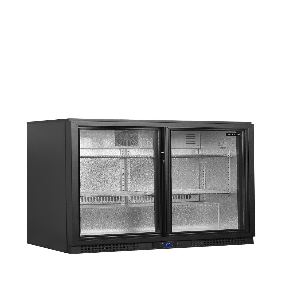TEFCOLD Backbar-Kühlschrank BA21S 196l Schwarz