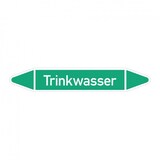 thumbnail of Aufkleber I RKZ-Etikett Trinkwasser,DIN 2403,grün/weiß,für Ø 60-90mm,310x52mm,3/Bogen