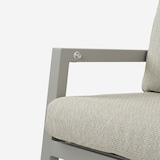thumbnail of Sofá de exterior reclinable, Aluminio, Color Gris, 82x112x126