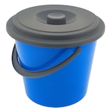 thumbnail of Eimer 5 Liter mit Deckel - Robustes 3er Set Kunststoff Lebensmittelecht - Farbig Sortiert für Lagerung & Transport