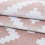thumbnail of Teppich Kurzflor Geometrisch Modern Waschbar Strapazierfähig Esszimmer Flur OEKO-TEX Pink 240x340 cm Gekettelt – INN von Kadima Design
