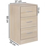 thumbnail of Nachtschrank Kommode Nachttisch Schublade Ablage Schlafzimmer Boxspring 68 cm