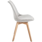 thumbnail of Set van 4 eetkamerstoelen Linares beige/Ribstof