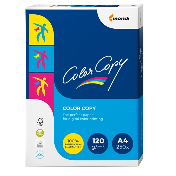 Mondi Color Copy DIN A4 Druckerpapier Weiß 120 g/m² Satin 250 Blatt
