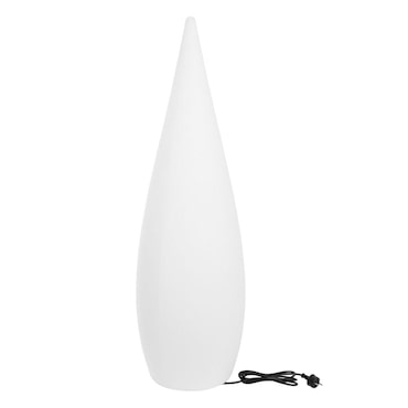 Lumisky Luminária de chão elegante com soquete E27, 120 cm de altura. Polietileno Branco