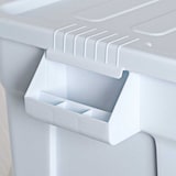 thumbnail of Voorraaddoos met deksel, wit, geschikt voor 2 x GN 1/1 (150 mm)