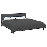 thumbnail of vidaXL Winterbettdecke Hellgrau und Anthrazit 220 x 260 cm Mikrofaser