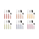 thumbnail of Excelsa set 24 posate Arles acciaio multicolor