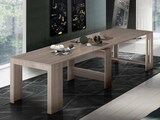 thumbnail of Dmora Ausziehbarer Esstisch Martino, Ausziehbare Konsole bis zu 12 Sitzplätzen, Tisch mit Verlängerungshalter, cm 51/300x90h77, Perl-Ulme
