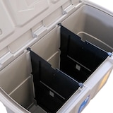 thumbnail of Poubelle de tri 3 bacs de 25L Dim 75 x 37 x H50 cm Avec couvercle Recyclage 3 en 1