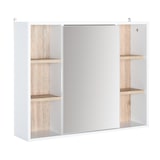 thumbnail of HOMCOM Armario de Baño con Espejo con Espacio Interior y Estantes Abiertos