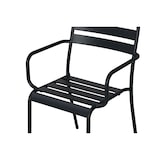 thumbnail of METRO PROFESSIONAL Fauteuil de terrasse BASALT, acier, empilable, gris foncé