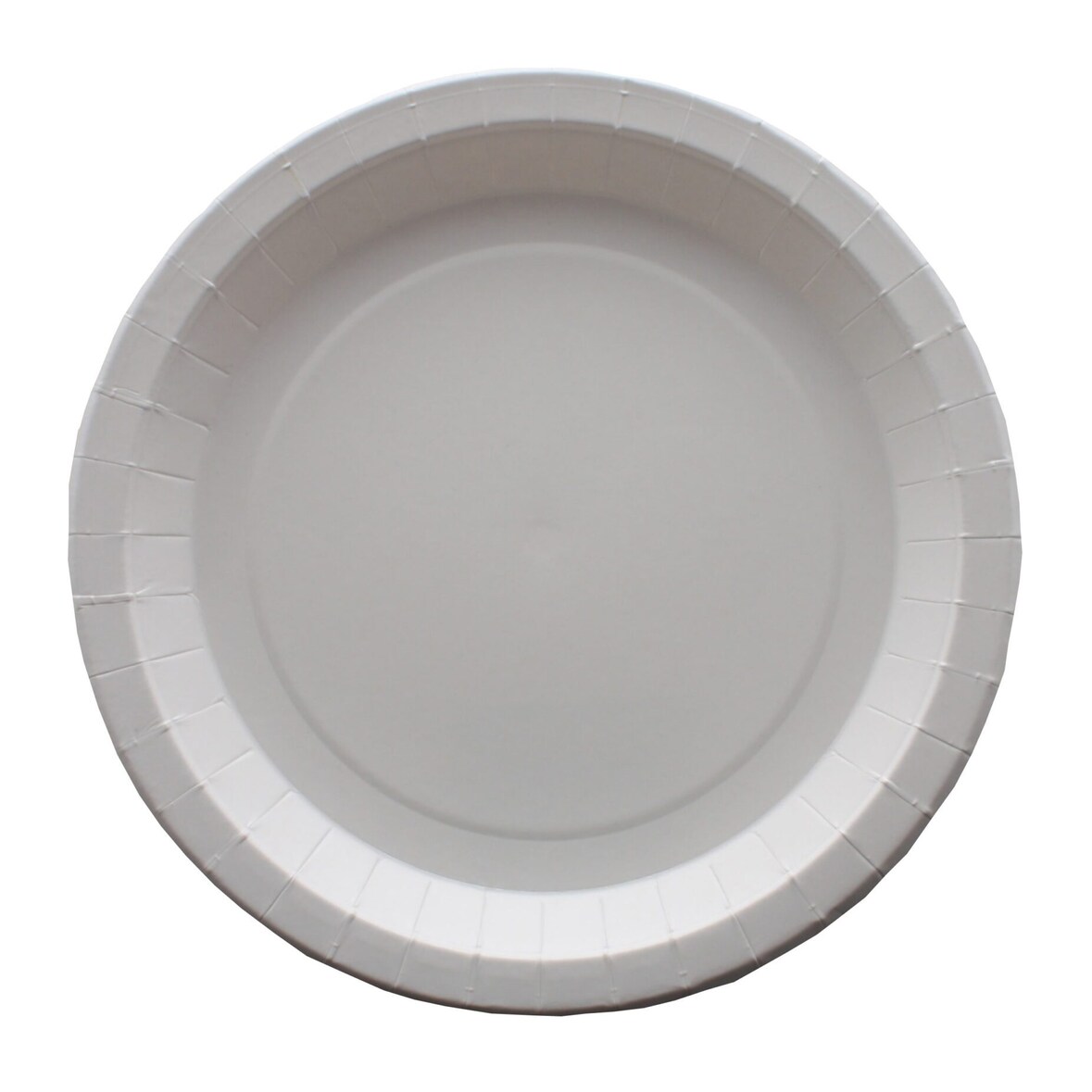 Schachtel mit 400 weißen, fettabweisenden Papptellern, 22 cm