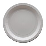 thumbnail of Schachtel mit 400 weißen, fettabweisenden Papptellern, 22 cm