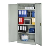 thumbnail of SIGMA Armoire de classement, métal, 92 x 42 x 195 cm, 4 étagères réglables, verrouillable, gris