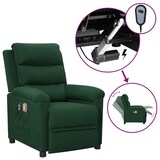 thumbnail of vidaXL Elektrischer Massagesessel Dunkelgrün Stoff