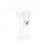 thumbnail of Sovie Tableware Wein- und Wassergläser mit Stiel aus Plastik (PS), Perlmutt-Weiss,180cc, 6 Stück - Einweg