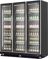 thumbnail of Kühlschrank DAMARA auf Rollen | 3x Glastür + LED | 1173 Liter, HxBxT 198x168x60cm | 0/+10°C | Schwarz | + CHEFGASTRO Geschirrtuch